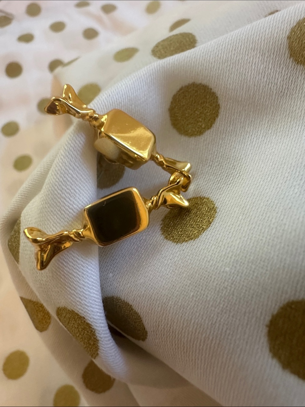 🍬Gold Candy-Shaped Pierced Studs🍬